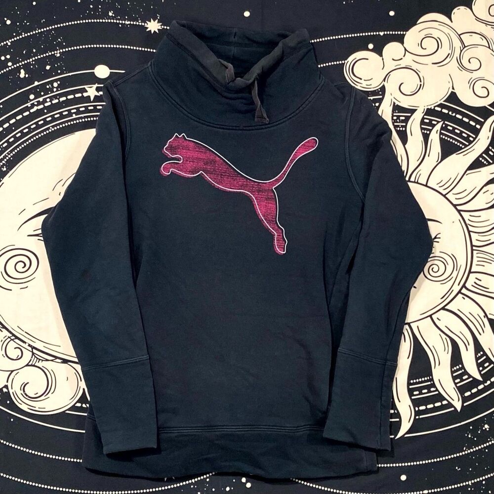 Puma Sweatshirt Women's S Blue Pullover Performance Running Sports Long Sleeve